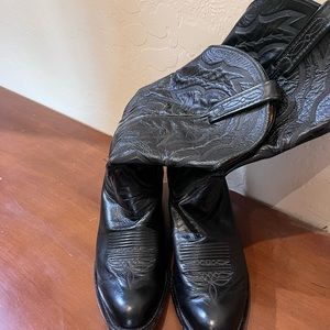 Lucchese Men’s Black Cowhide Boots - 10D